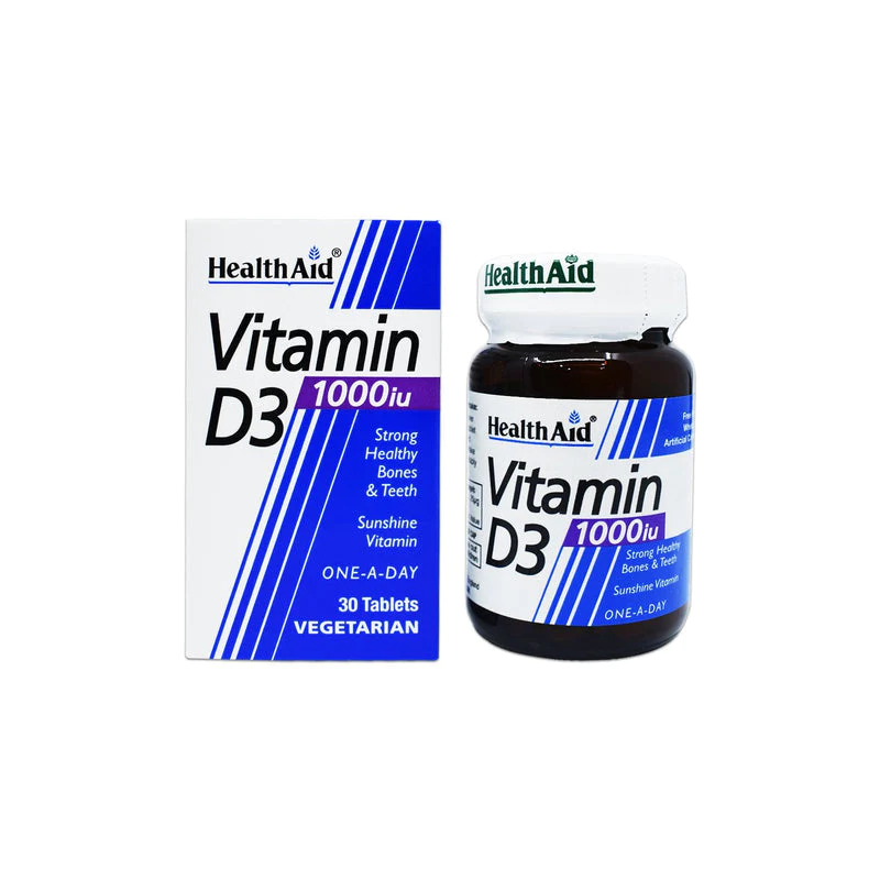 Health Aid Vitamin D3 1000IU Caps 30's