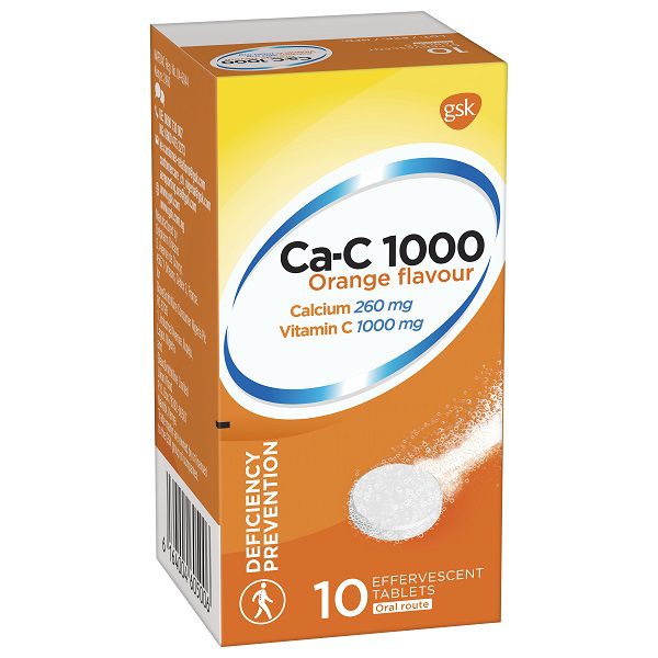 Ca-C 1000 Sandoz Eff Tabs 10's