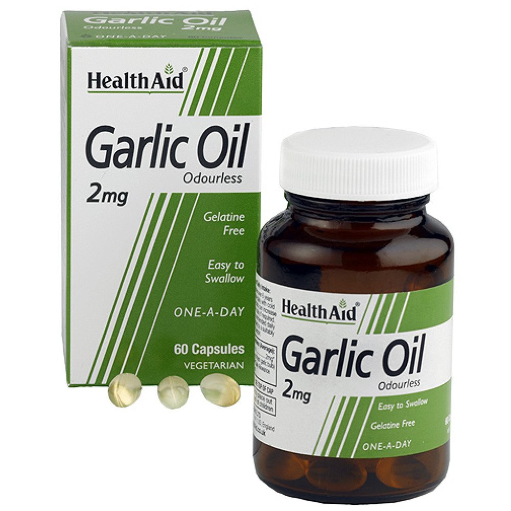 Health Aid Mega Garlic 2mg Caps 60's