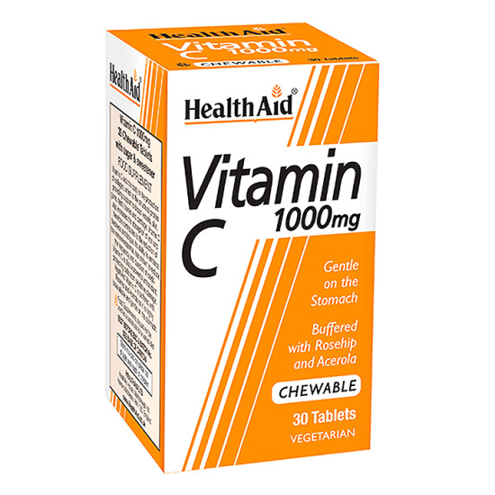Health Aid Vitamin C 1000mg Chewable Tablets 60's