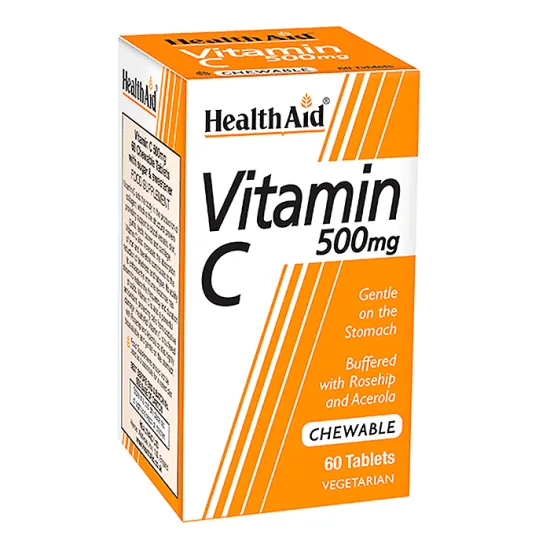 Health Aid Vitamin C 500mg Chewable Tabs 60's