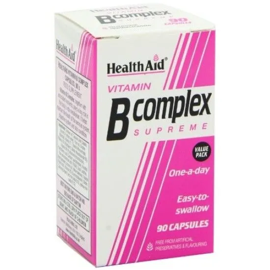 Health Aid Vit B Complex Supreme Tabs 90's