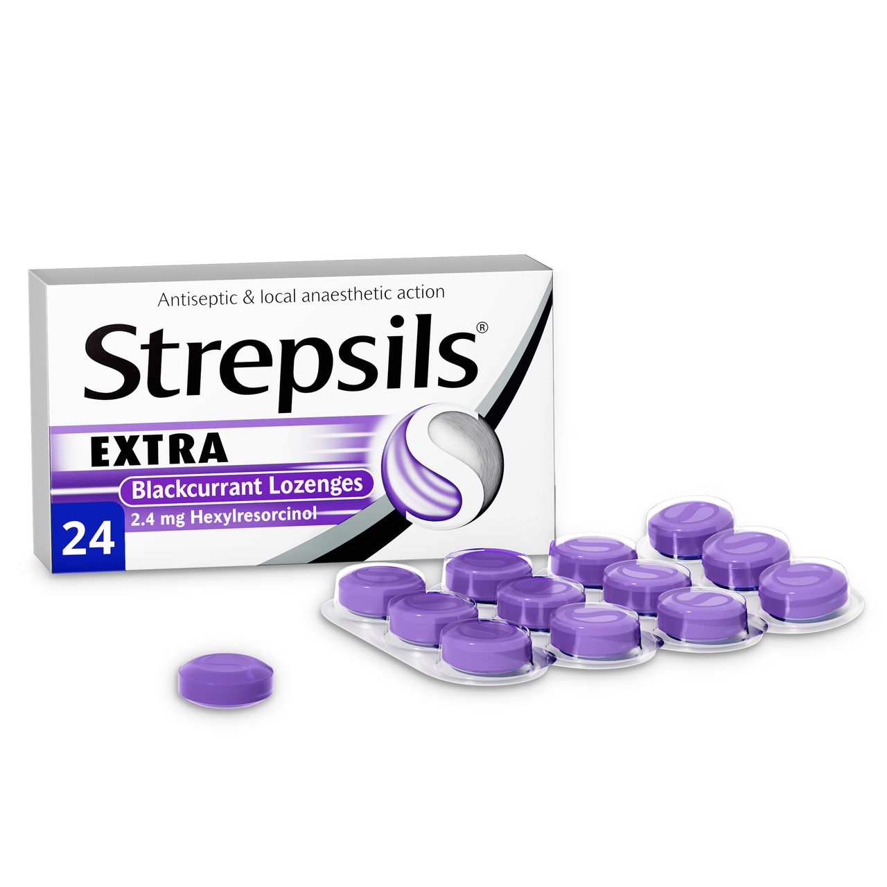 Strepsils Extra BlackCurrant Lozenges 1's