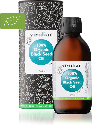 Viridian Black Seed Oil Orangic 200ml