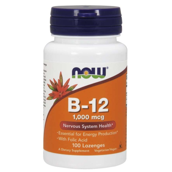 Now Vitamin B12 1000mcg Lozenges 100's NETT